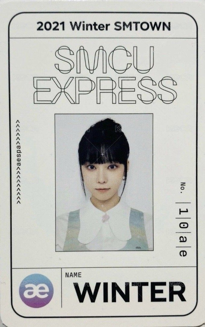 21SMCU 專輯卡 smcu2021冬專 團封id冬 正面