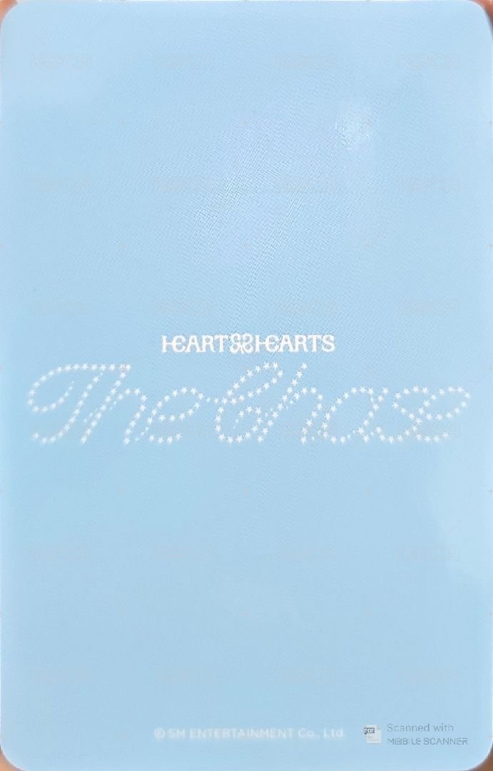 單一 sm 簽售卡  背面