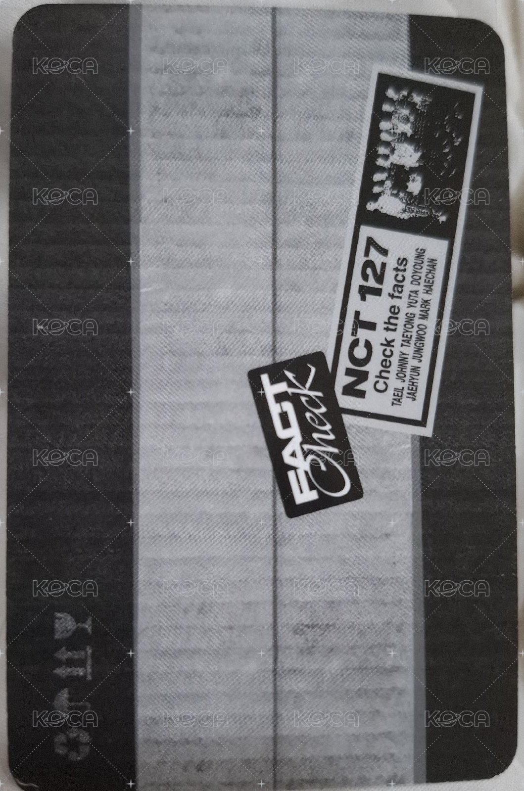 Fact Check 專輯卡 QR Ver.官拍 背面