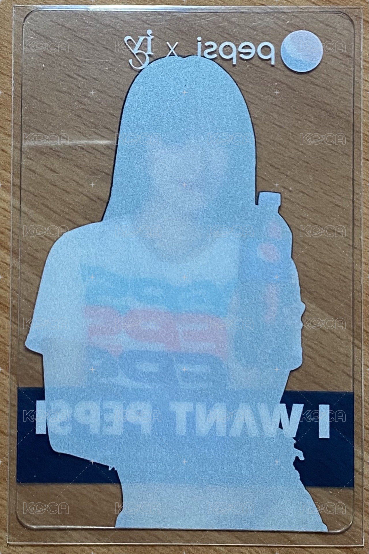 百事 代言卡 透卡 背面