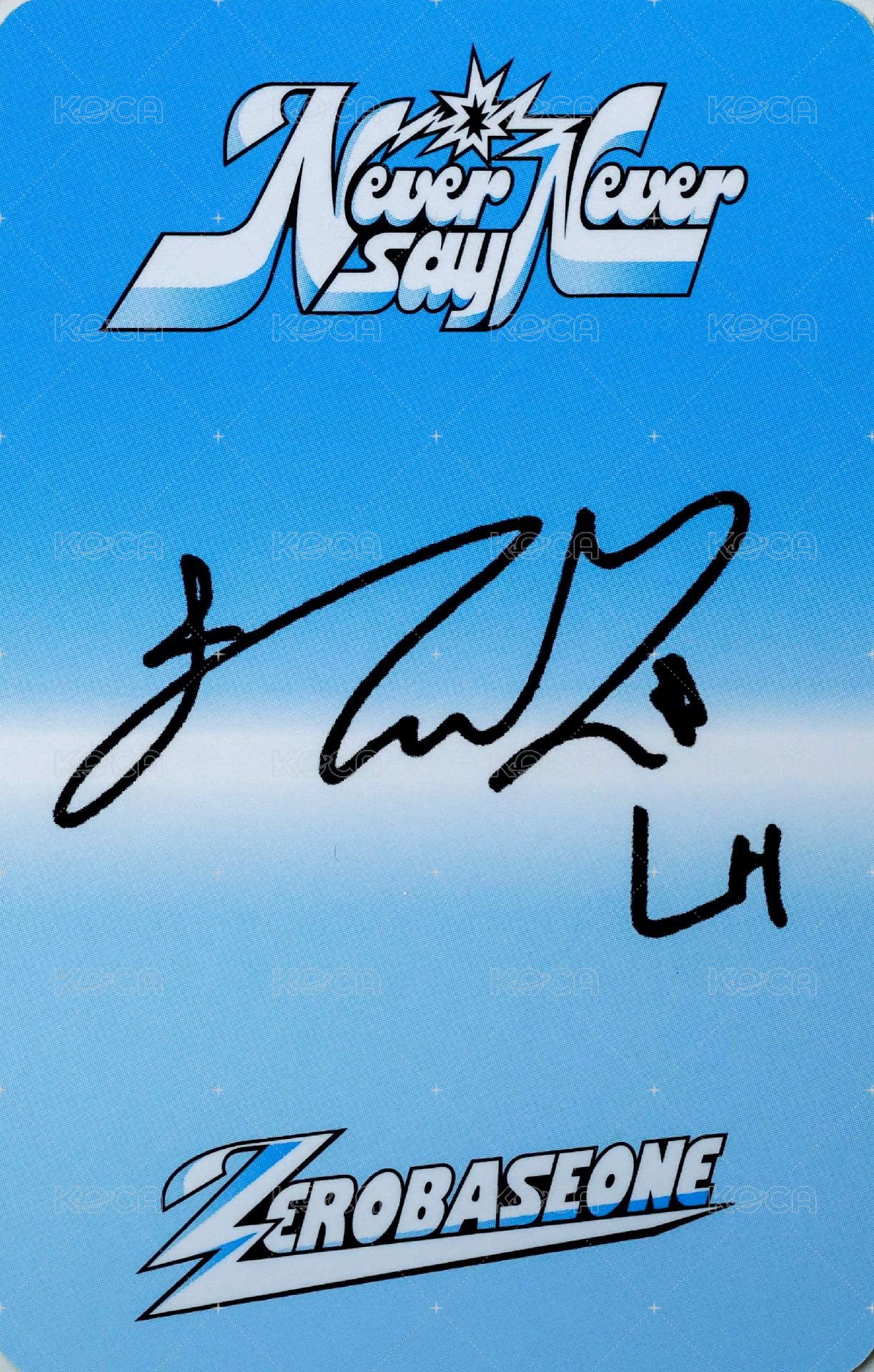 正規一 專輯卡 ICON ver. 背面