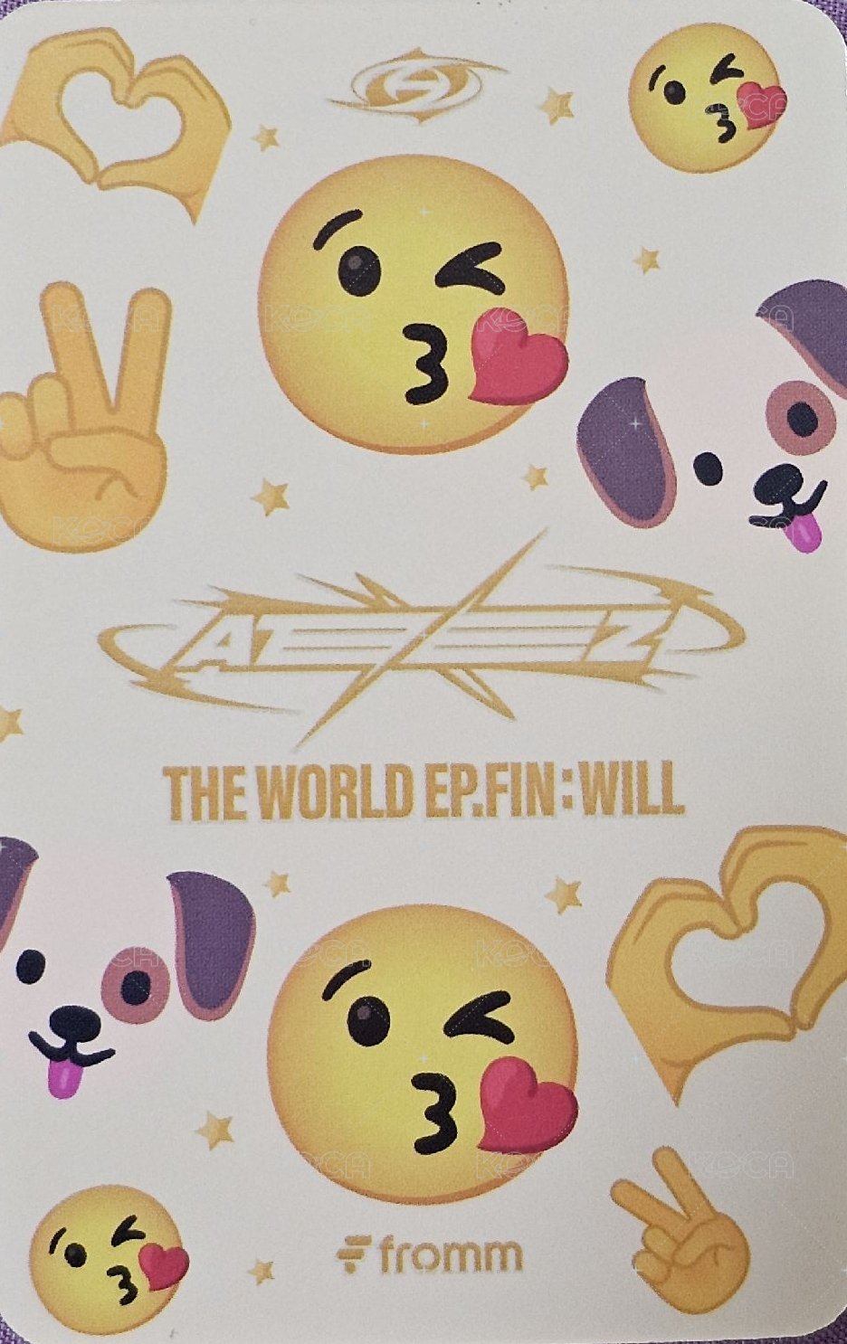 WILL fromm 6.0 簽售卡  背面