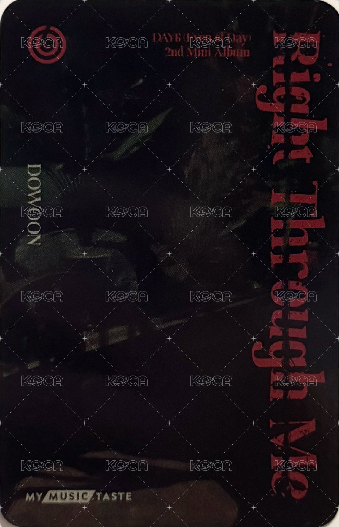 EOD 迷二 mmt 特典卡  背面