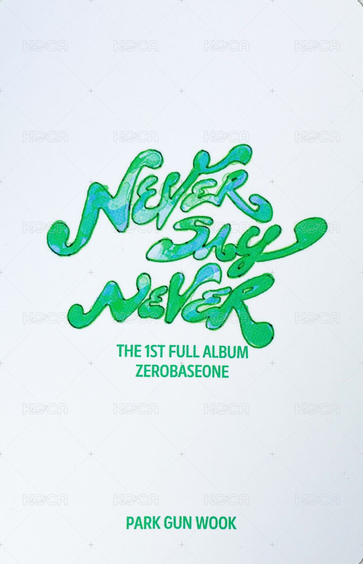 正規一 全通路 單封 特典卡 SPECIAL 預售 背面