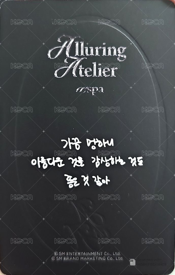 神秘主義 隨機卡 冬 背面