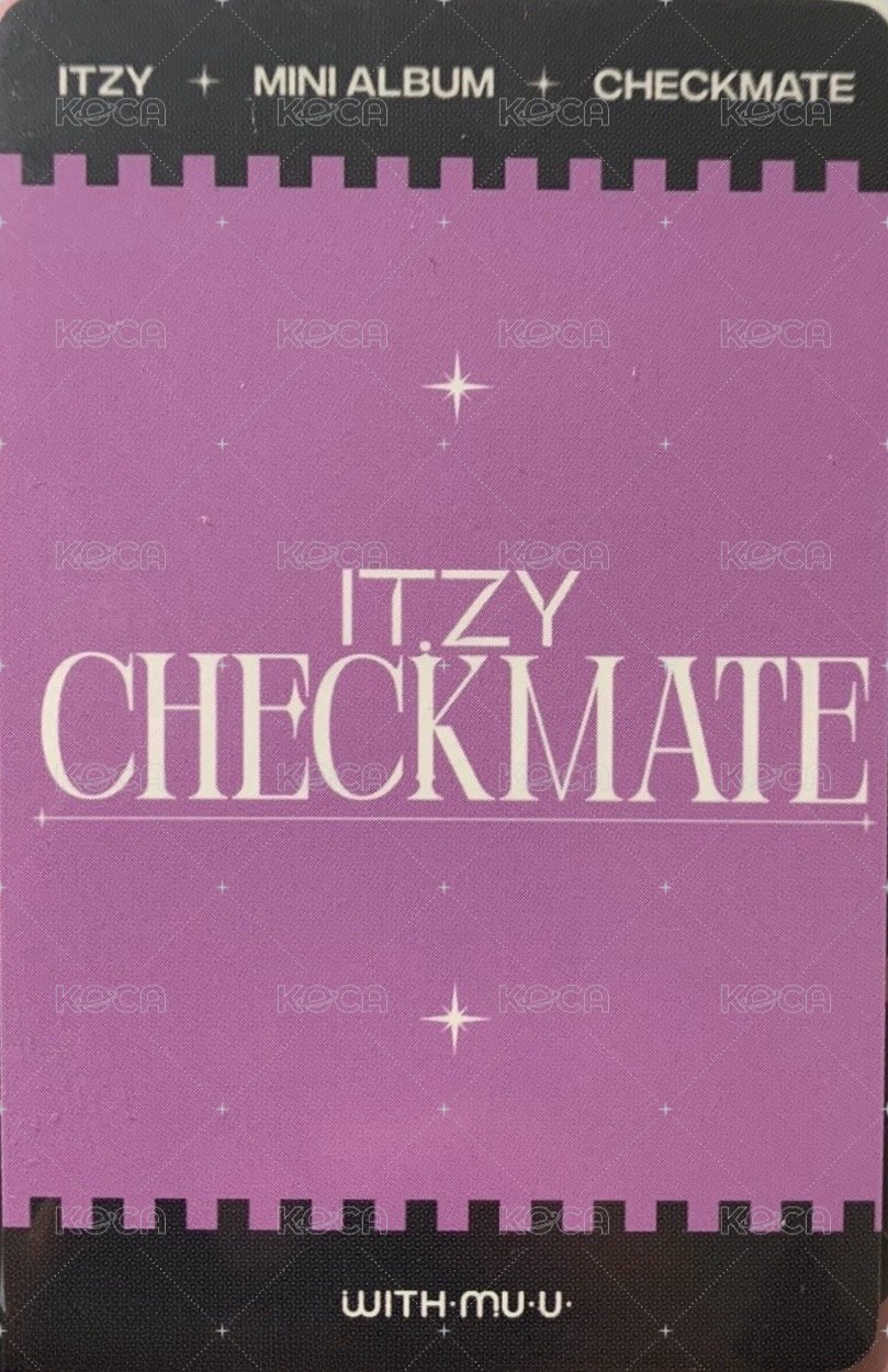 CHECKMATE wm 預售 特典卡  背面