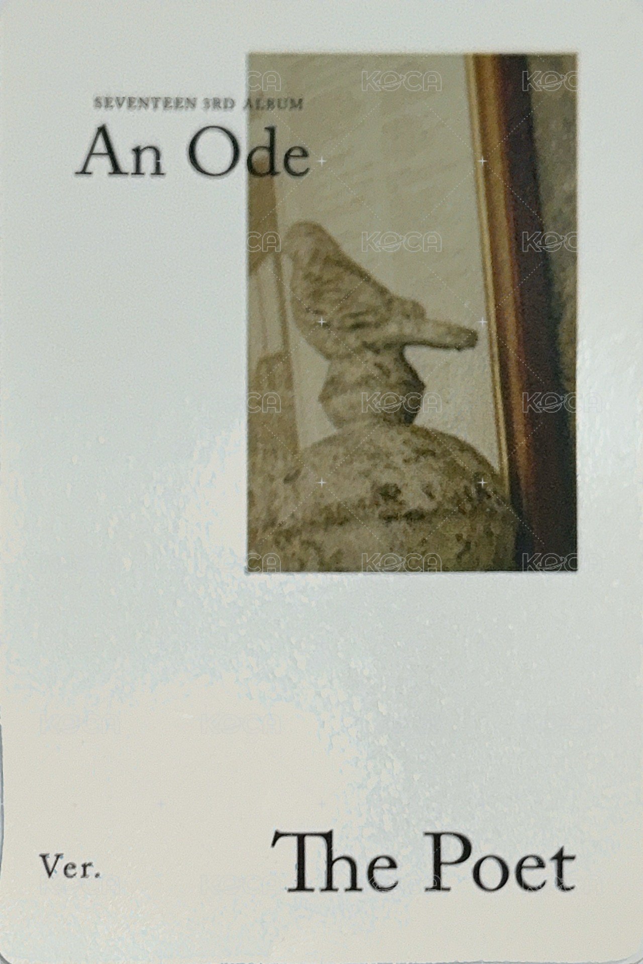 正三 專輯卡 THE POET ver 背面