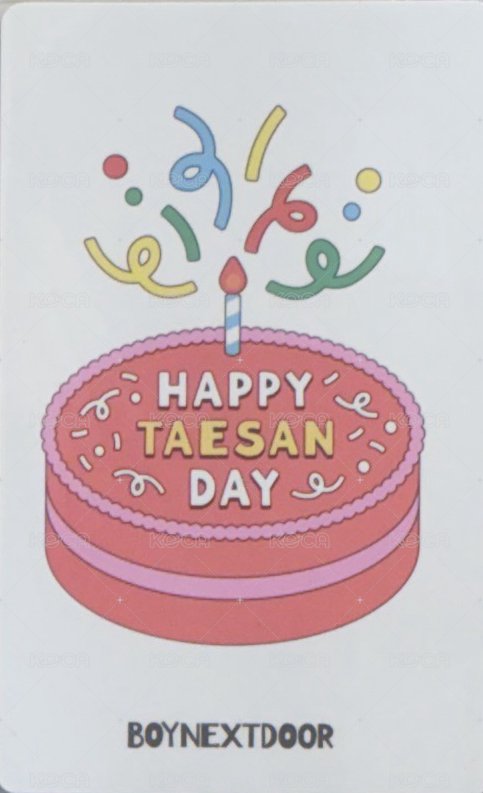 24生日 wvs 周邊卡 4 歪嘴 背面