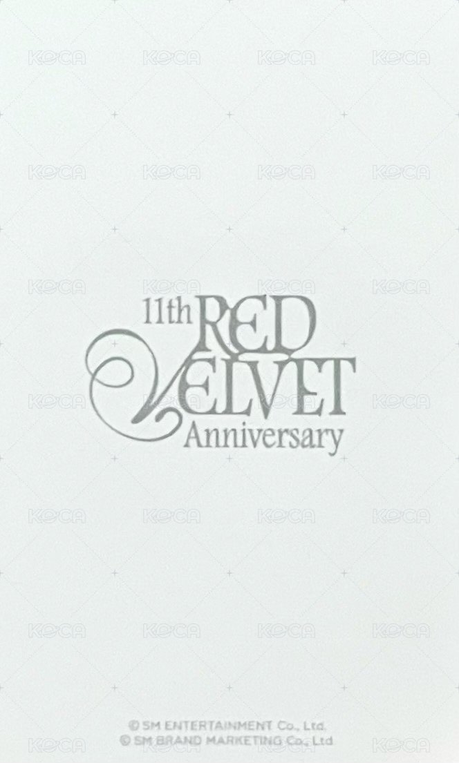 11TH ANNIVERSARY  周邊卡 毛巾吊飾卡 背面