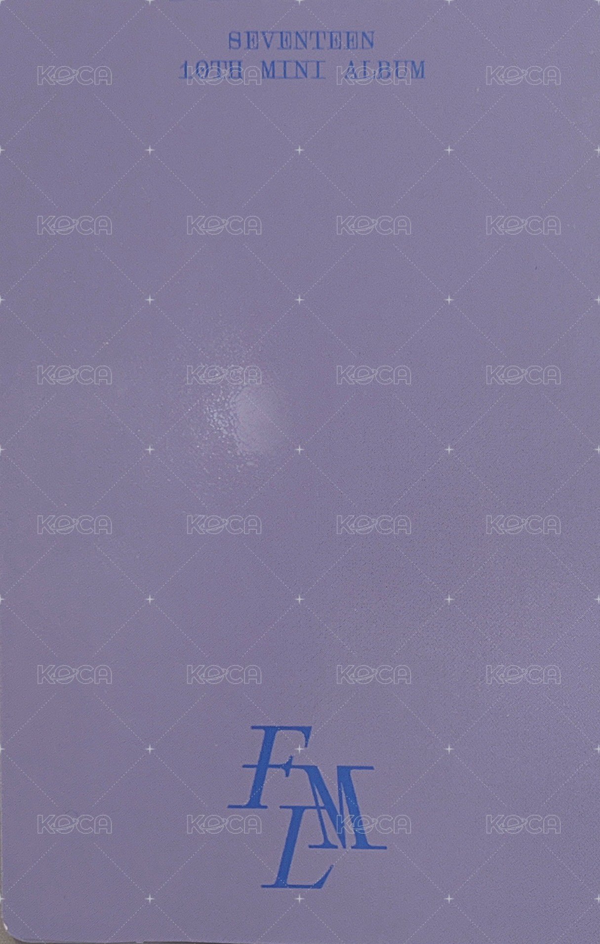 MINI10 專輯卡 豪華ver. 背面