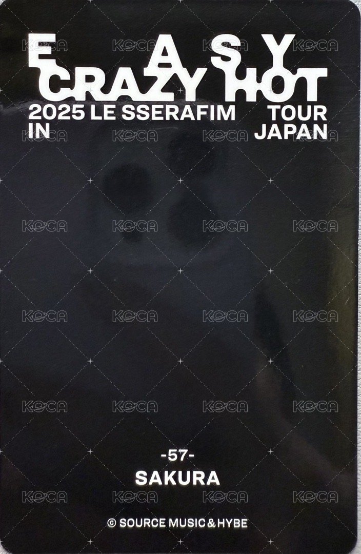 25‘巡迴 JP 隨機卡 57 背面