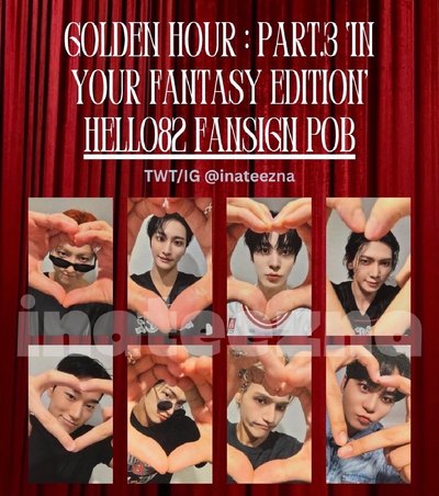 GOLDEN HOUR :  Part.3 In Your Fantasy hello82 LA 簽售卡（中尚傘)