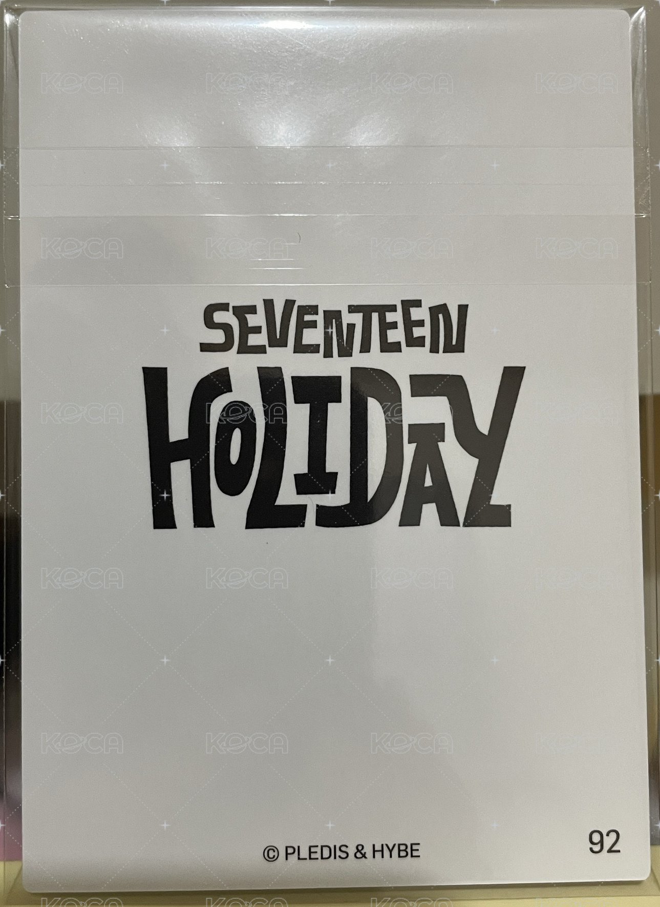 25‘FM｜HOLIDAY 周邊卡 行李吊牌 掛牌 小卡 背面