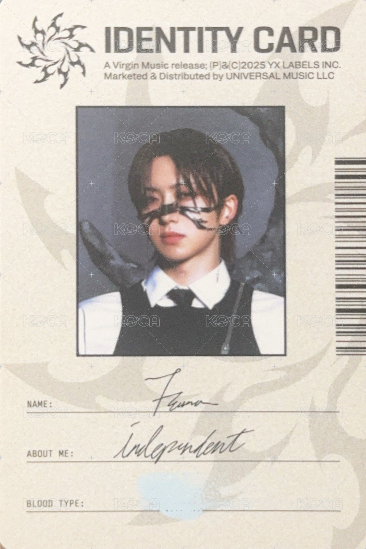 Go in Blind (月狼) 專輯卡 ID card 正面