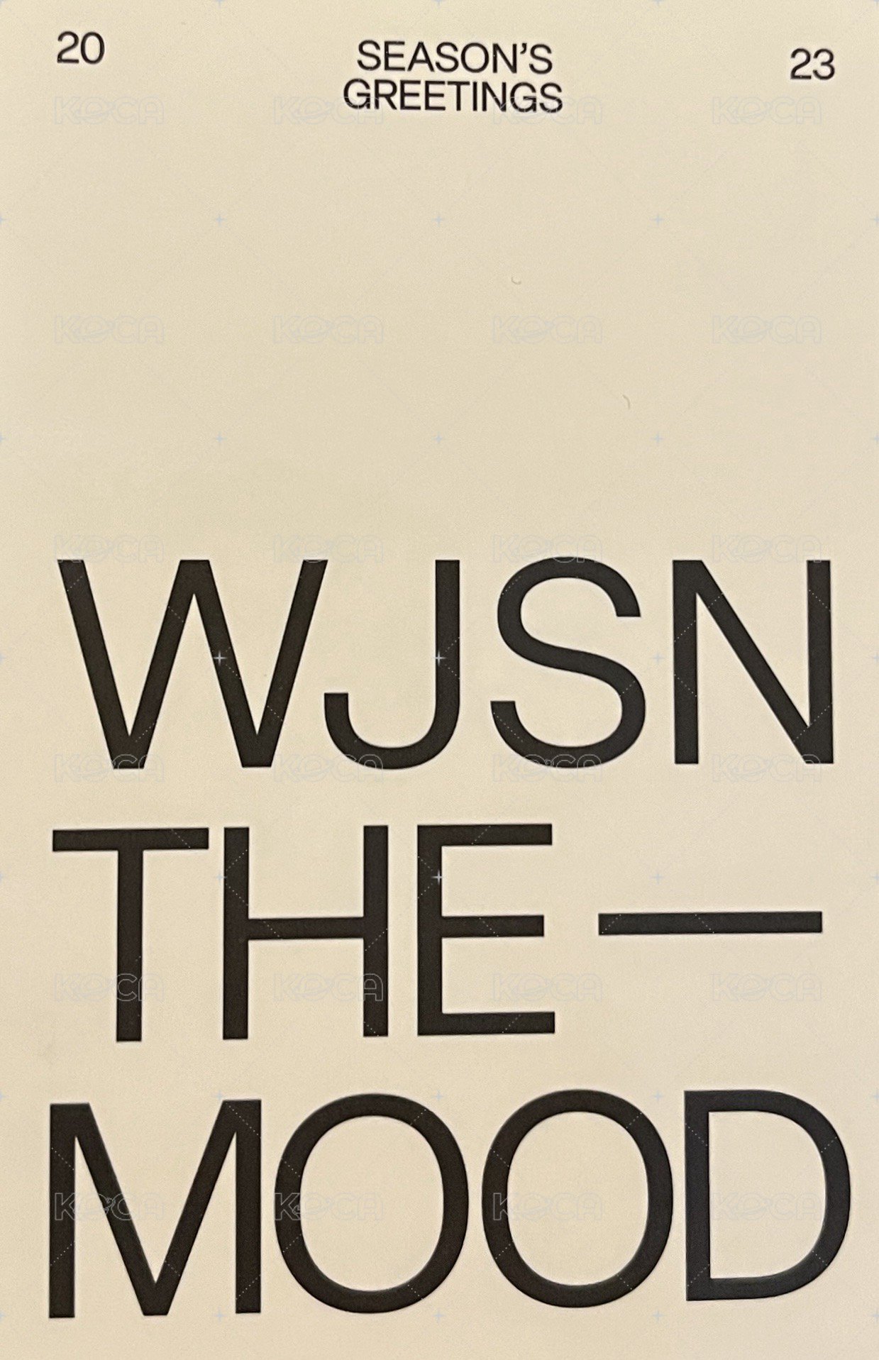 2023 年曆 年曆卡  背面