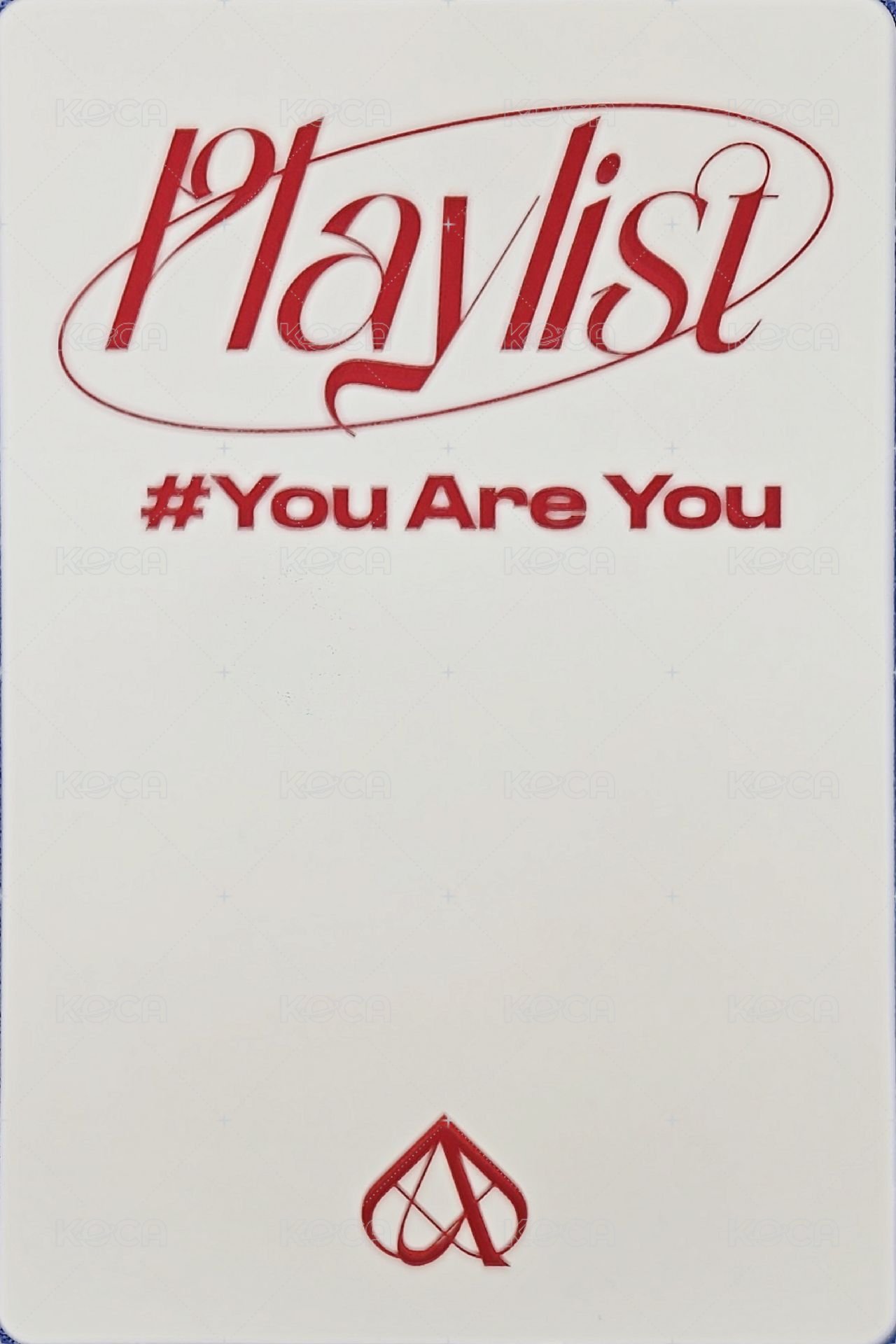 Playlist #You Are You 專輯卡 （POCA專卡） 背面