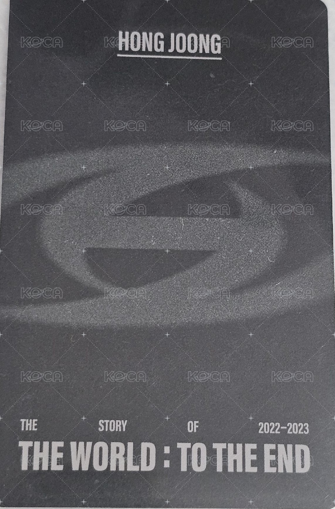 THE WORLD :TO THE END play code  演唱會 DVD / CD 卡 PLAYCODE ver. 背面