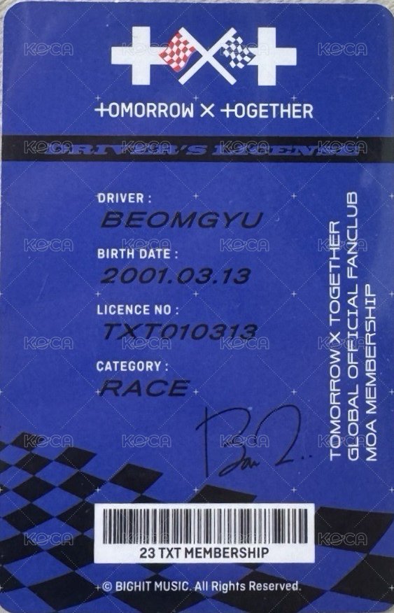 四期會員 會員禮卡  背面