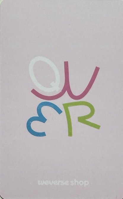 迷二 wvs 線上 簽售卡 Weverse線上 韓服 背面