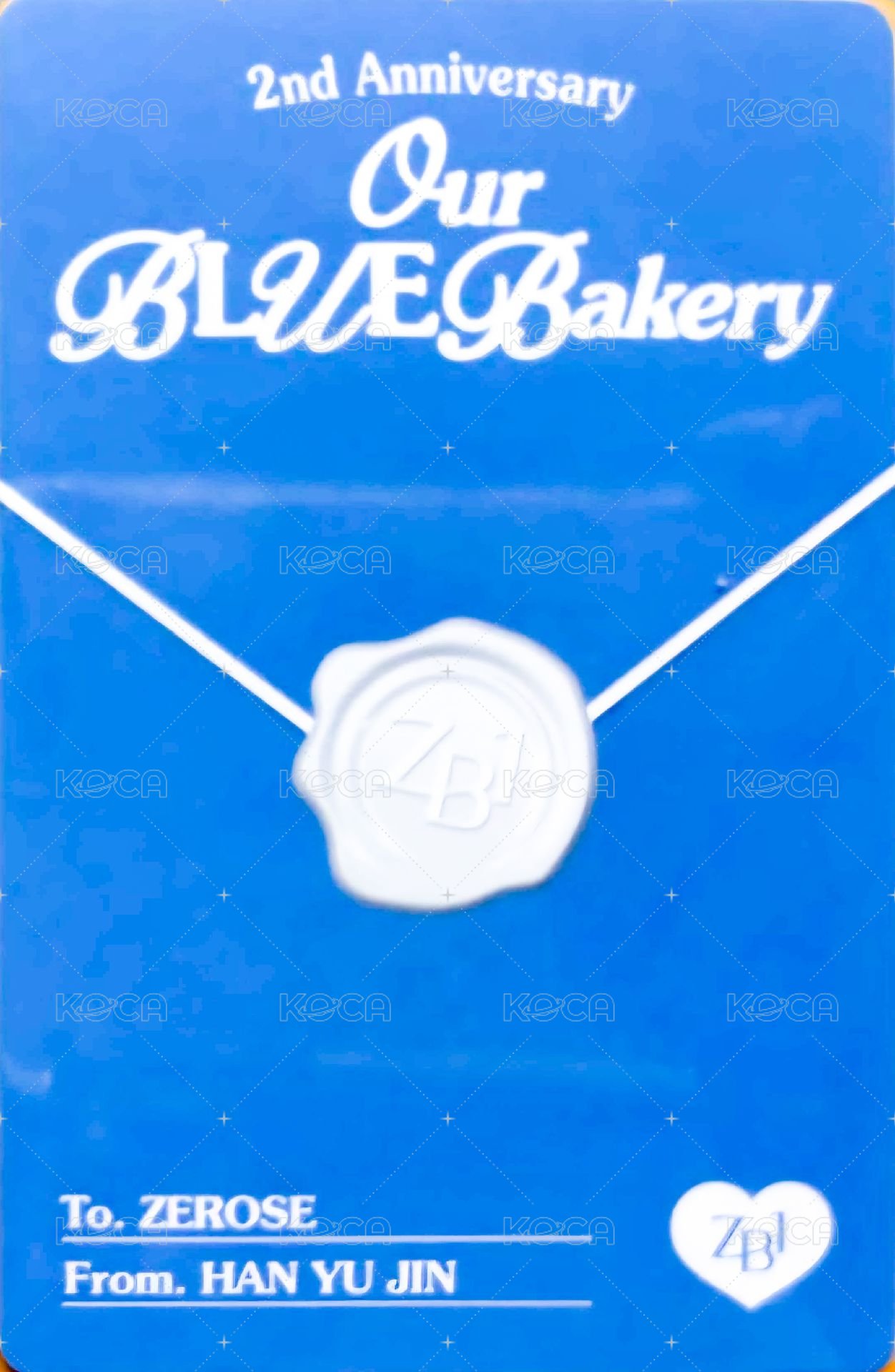 兩周年快閃 周邊卡 蛋糕卡 背面