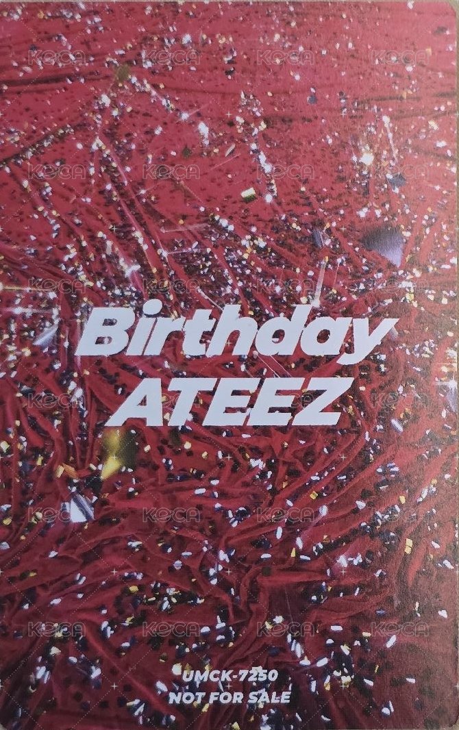 Birthday 專輯卡 初回盤A 背面