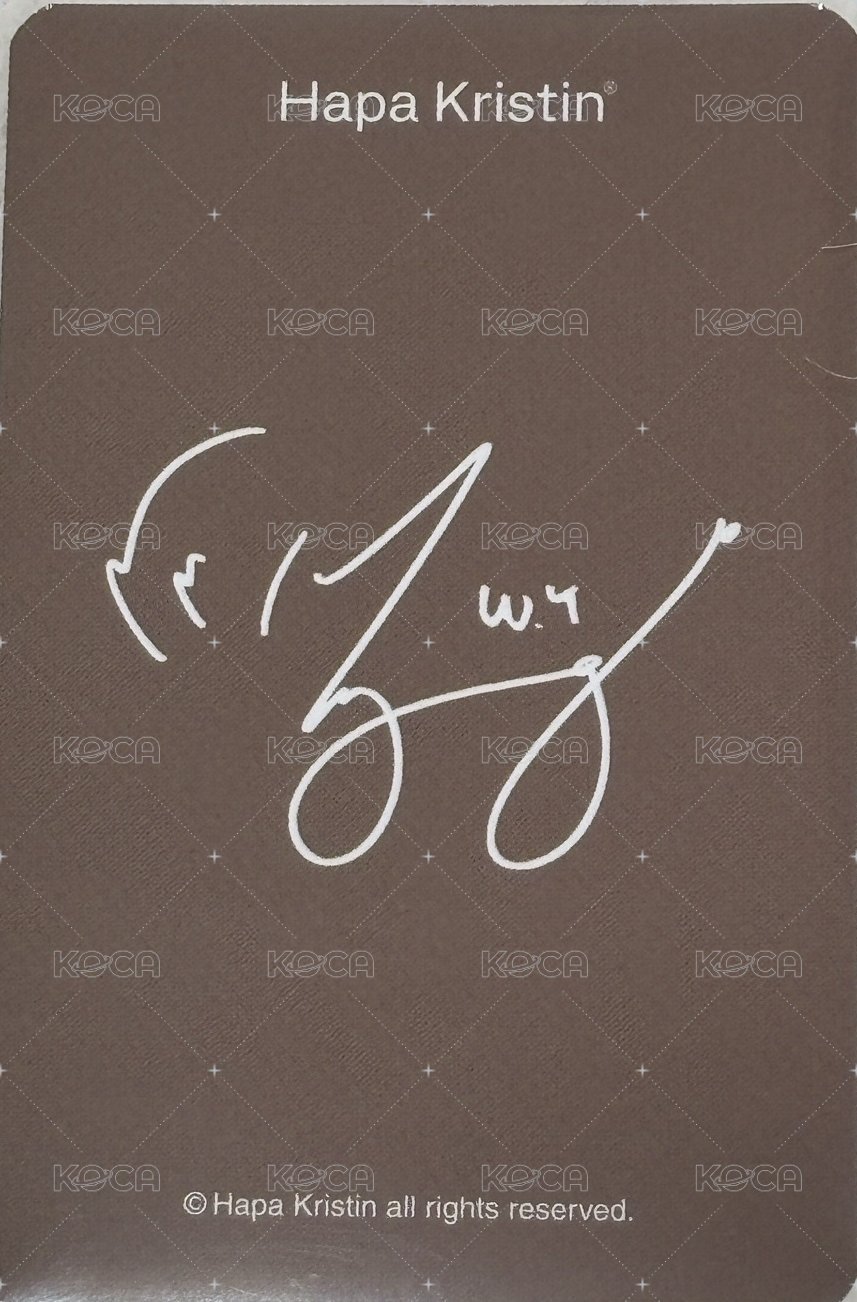 Hapa Kristin 代言卡 8.0 背面