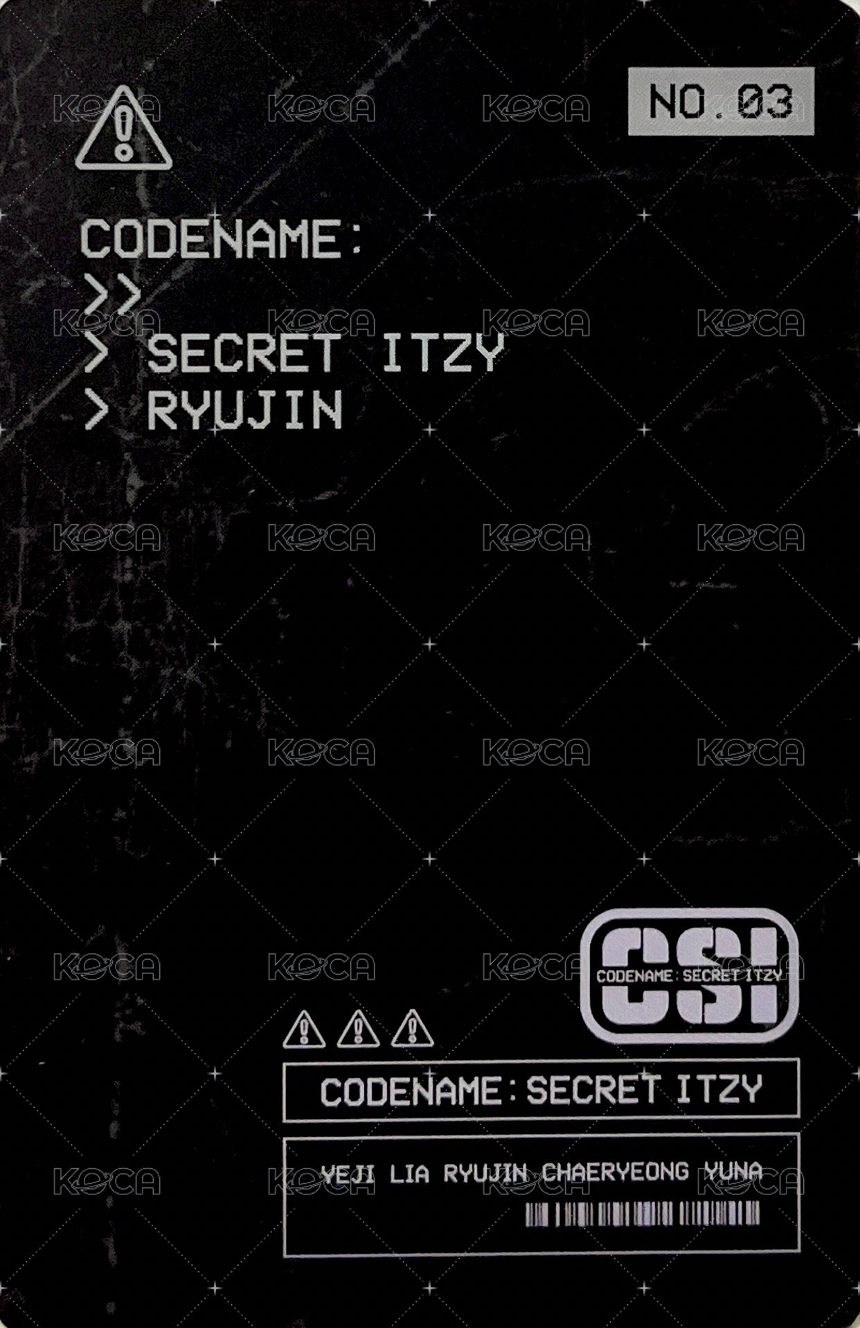 CSI 隨機卡 No.03 背面