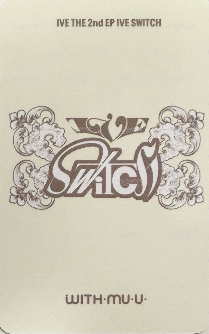 IVE SWITCH wm 6.0 幸運卡 怜 背面