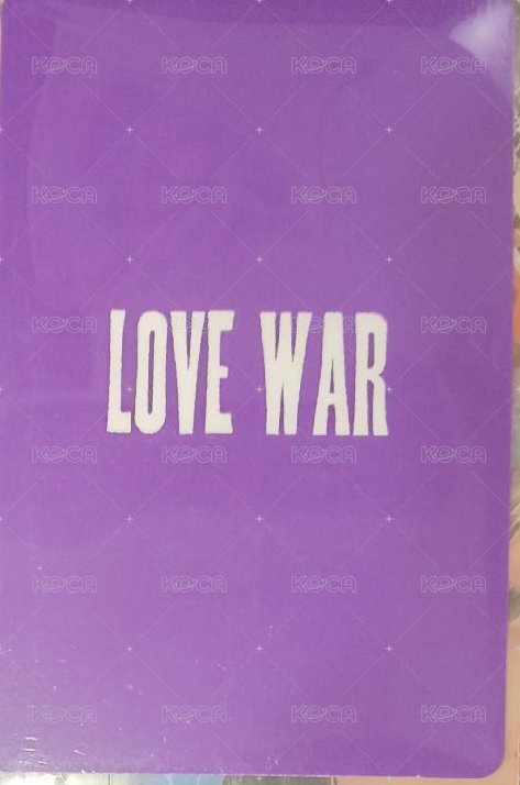 Love War 專輯卡 Love ver. 背面