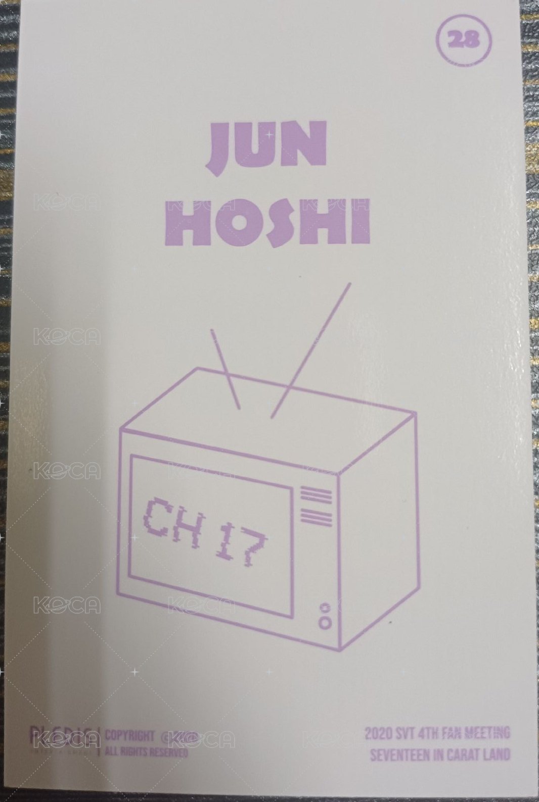 20‘克拉島 隨機卡  背面