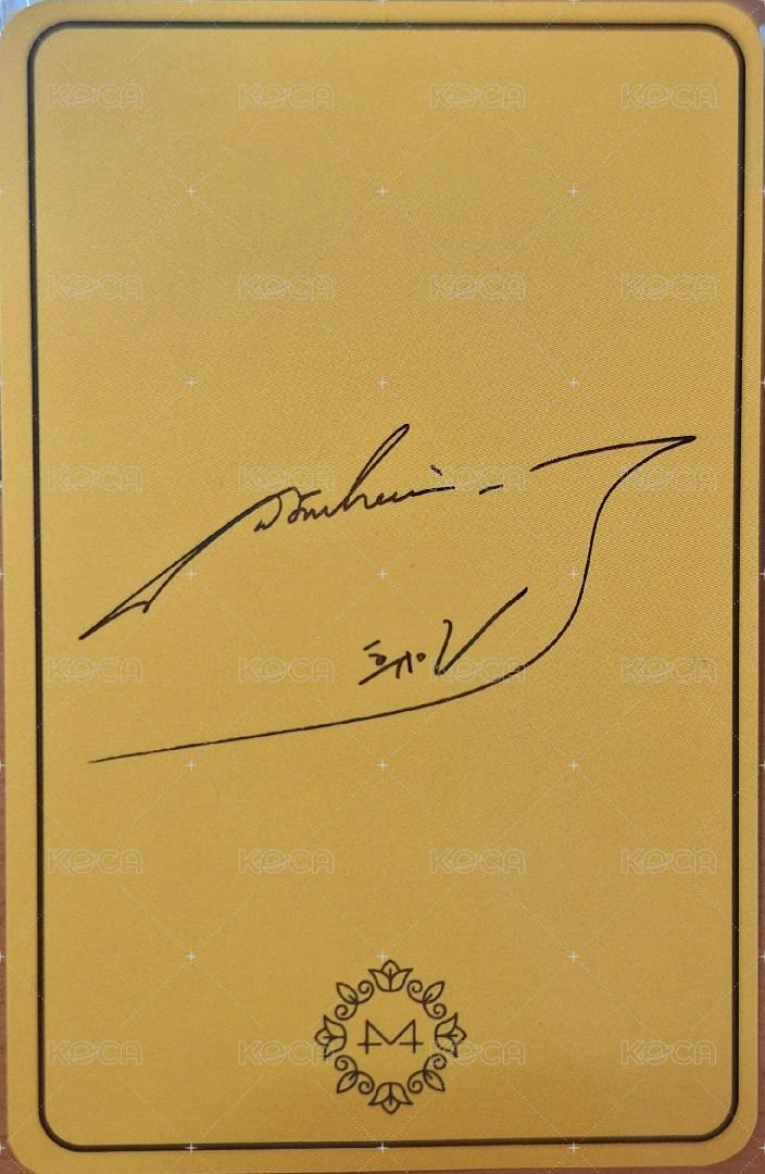 Yellow Flower 專輯卡  背面