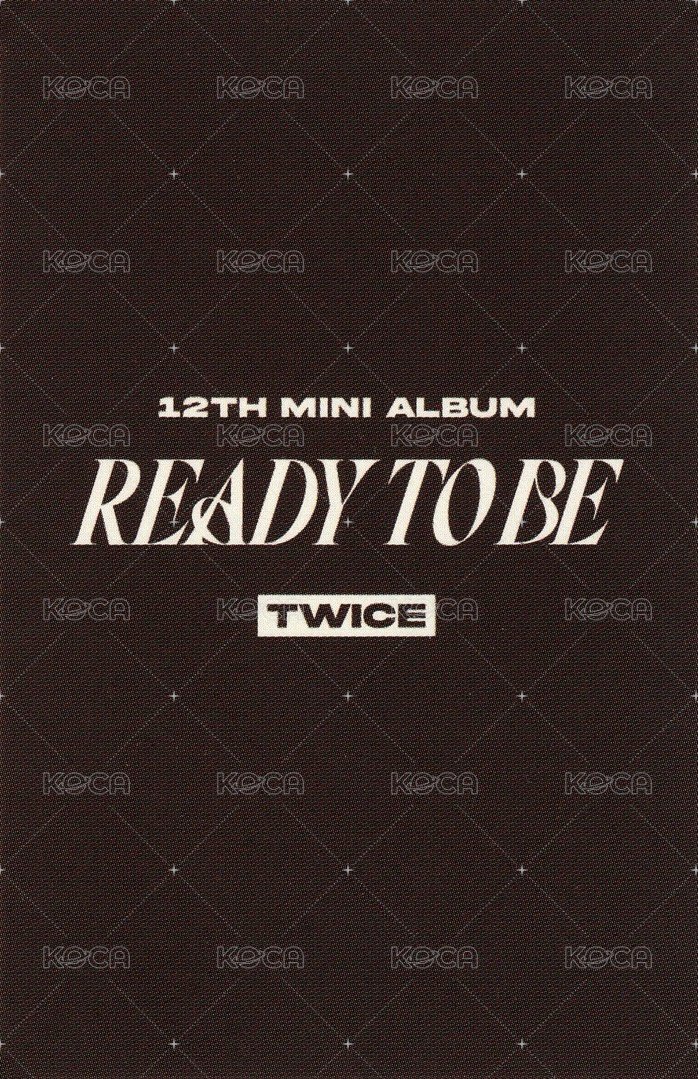 READY TO BE wm 特典卡 rtb 彩 背面