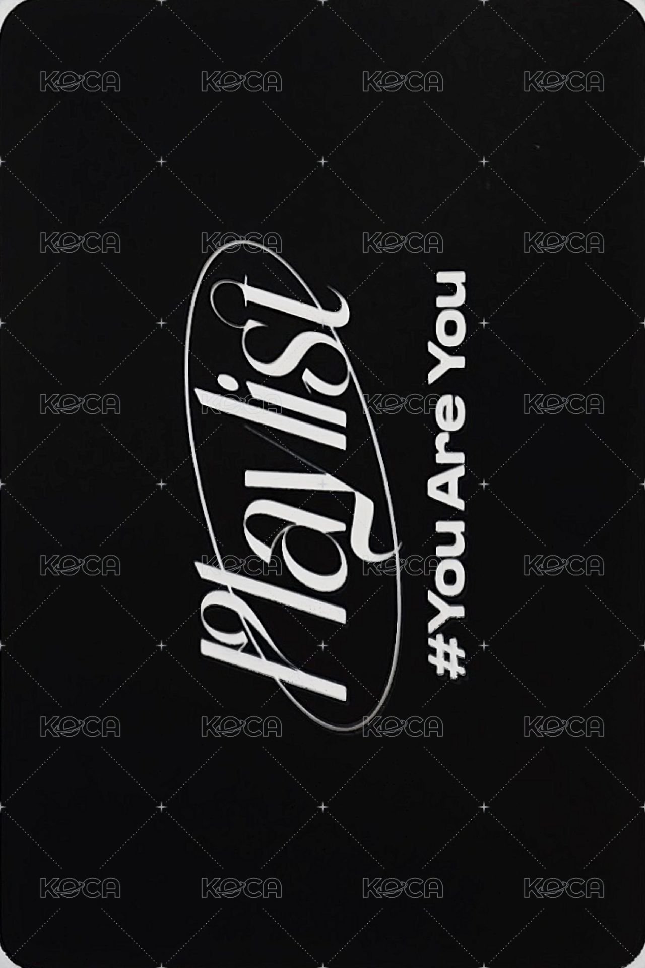 Playlist #You Are You k4 幸運卡  背面