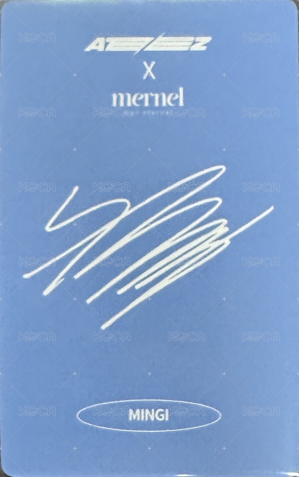 ATEEZ x MERNEL 代言卡 1.0 A.ver 背面