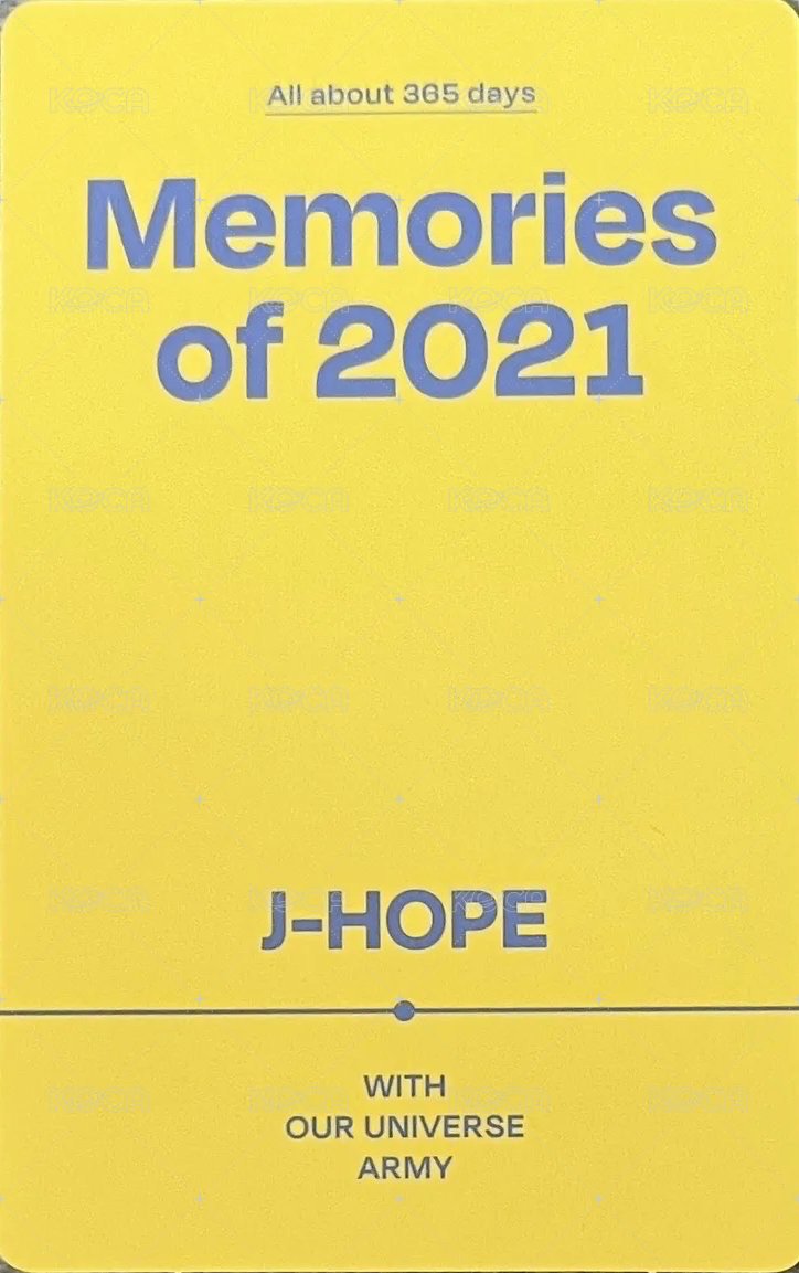 回憶錄 周邊卡 2021 藍光版 背面