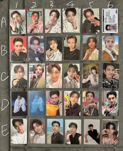 seventeen 洪知秀 Joshua 正規五 精選專 打歌卡 電影卡