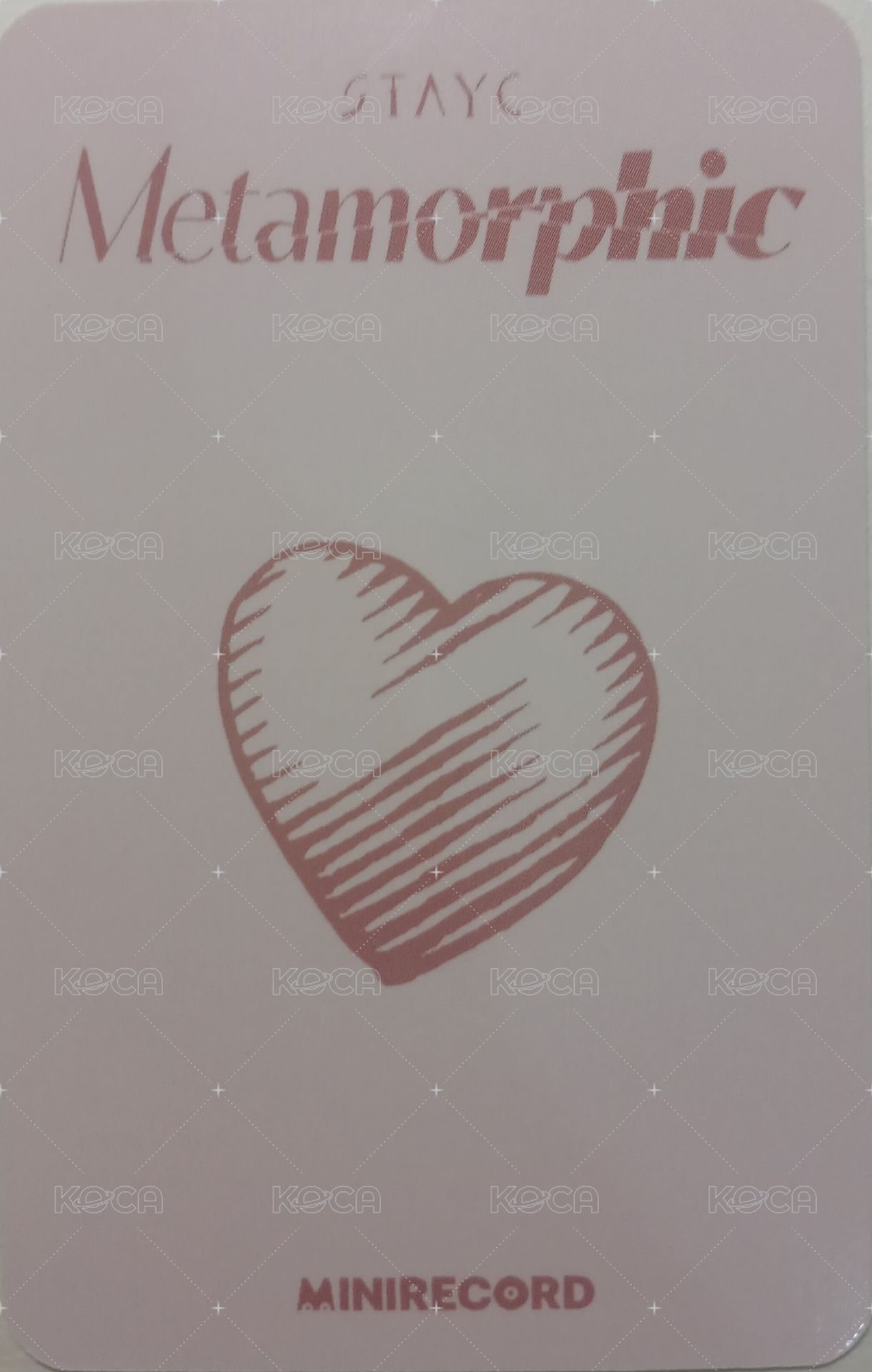 正規一 MINIRECORD 線下 簽售卡 麻糬潤 背面