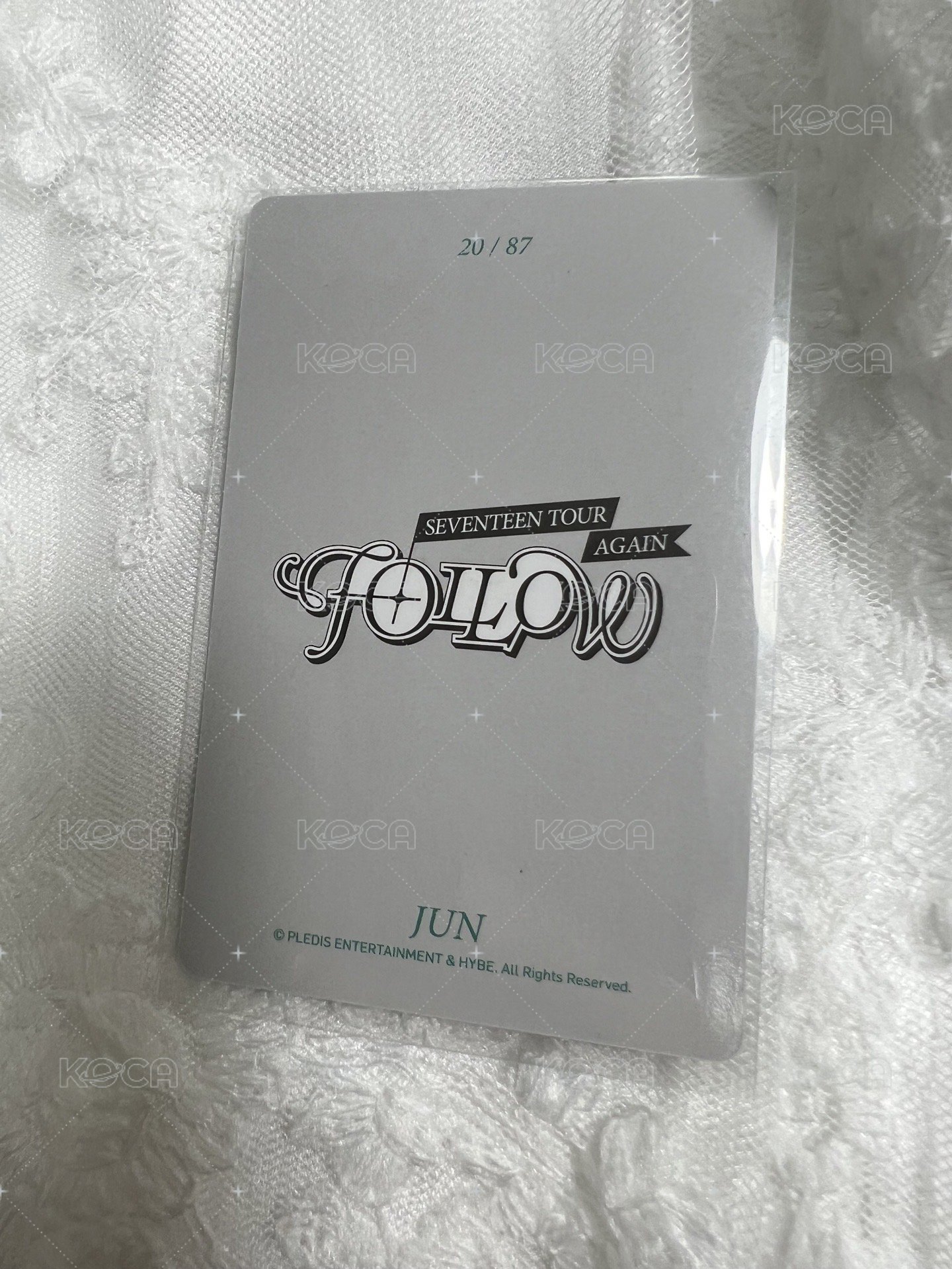 FOLLOW AGAIN 隨機卡  背面