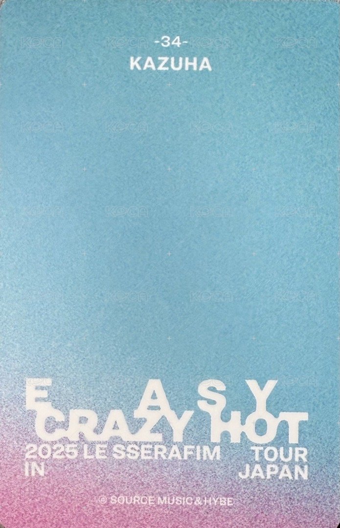 25‘巡迴 JP 隨機卡 34 背面