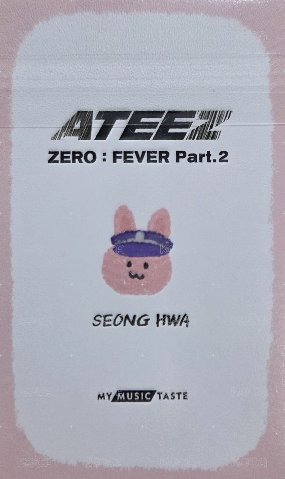 Fever pt.2 mmt 2.0 簽售卡  背面