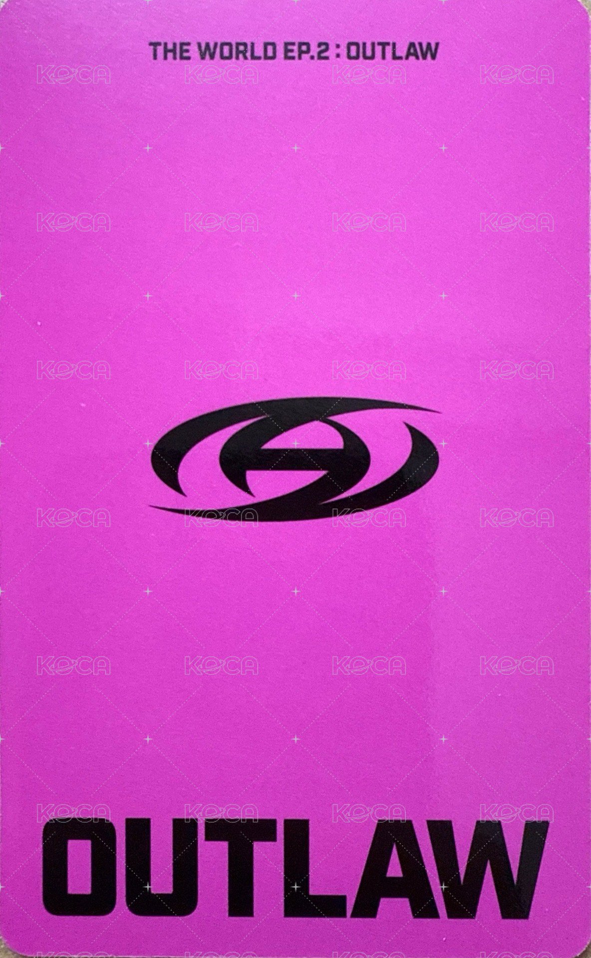 Outlaw 專輯卡 DIGIPAK ver. 背面