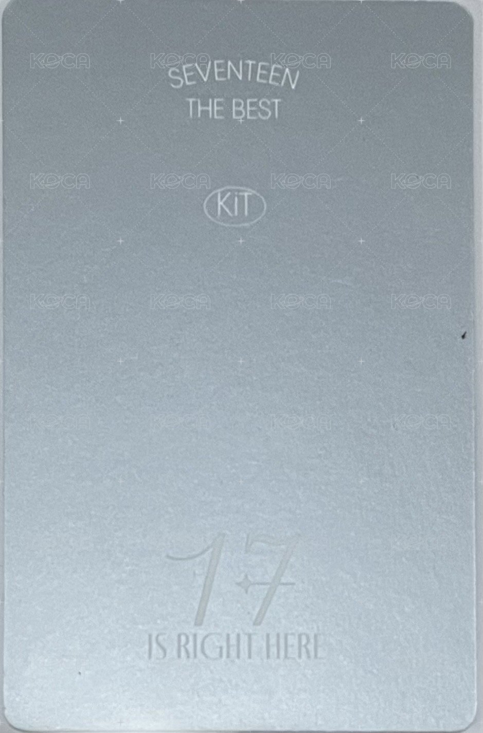 精選專 專輯卡 精選專 KIT 俊 背面