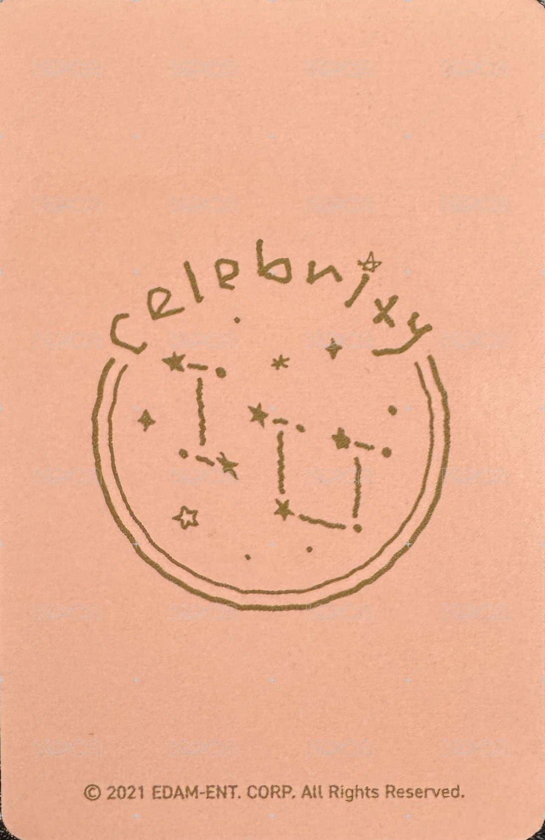 Celebrity 周邊卡 鐵盒卡 背面