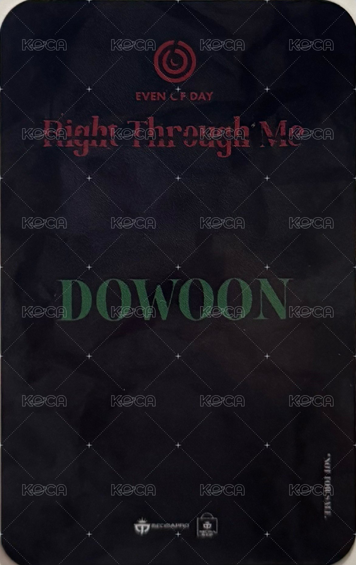 EOD 迷二 Mecima 特典卡  背面