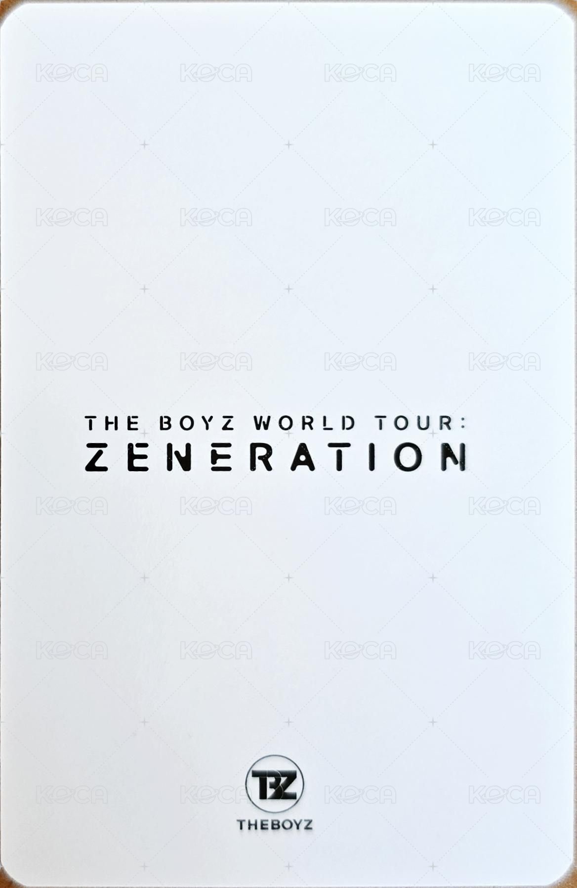 THE BOYZ 2ND WORLD TOUR : ZENERATION 周邊卡 掛繩組 背面