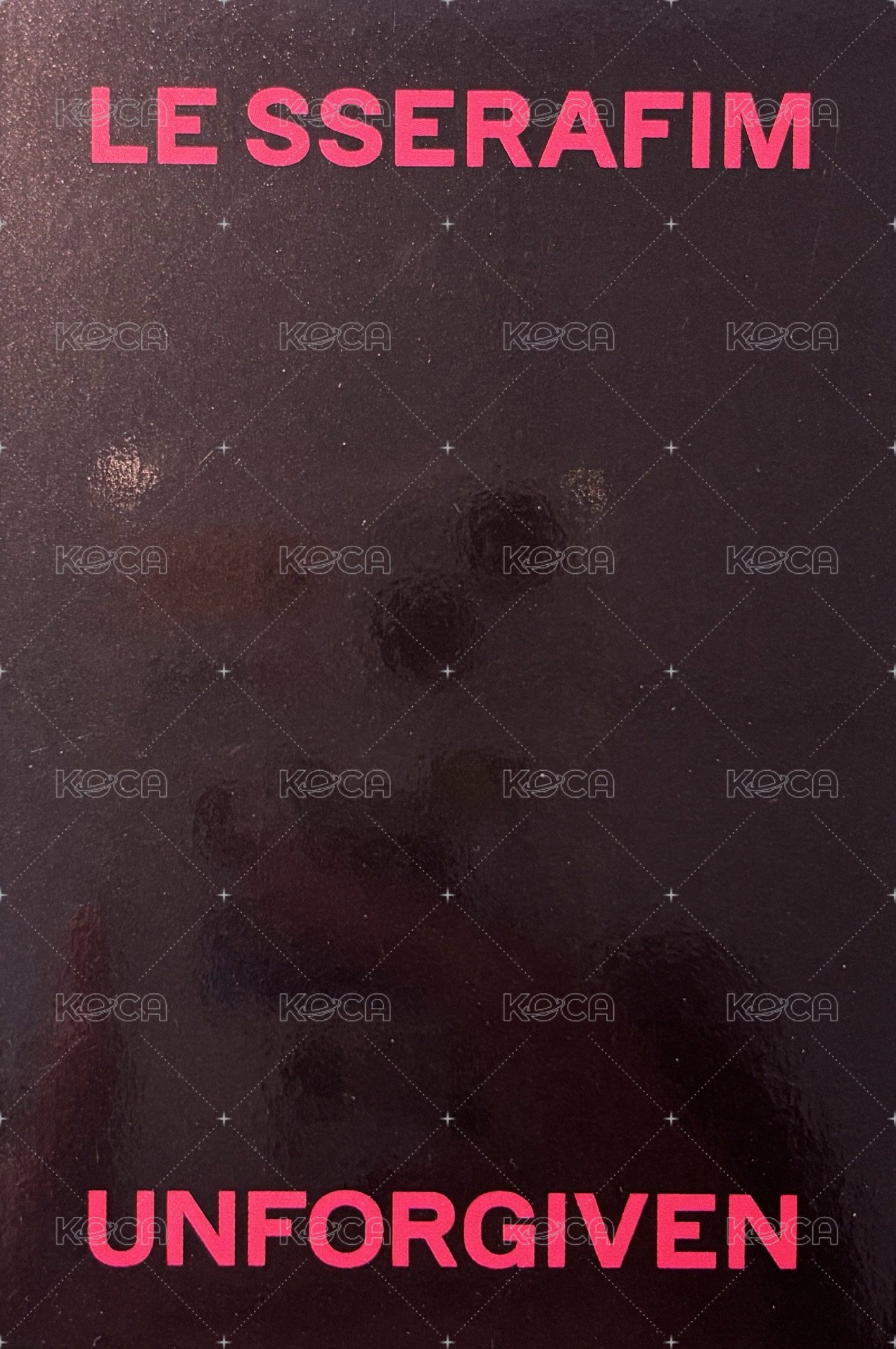 UNFORGIVEN 阿拉丁 pb預售 特典卡  背面