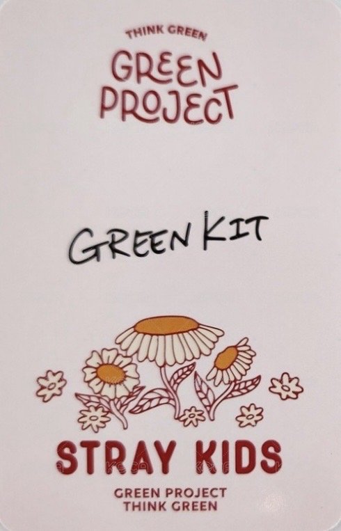 GREEN PROJECT 木盒A版 周邊卡  背面