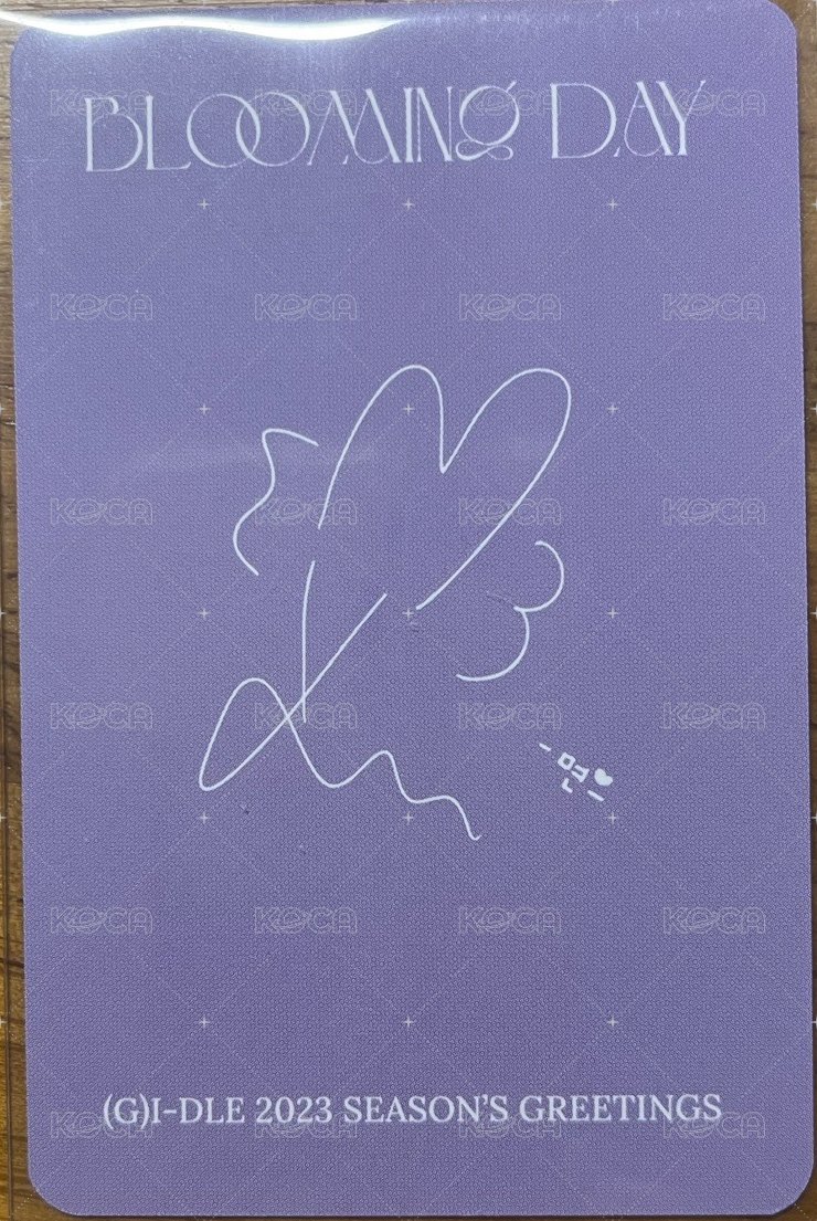 23‘年曆 年曆卡  背面