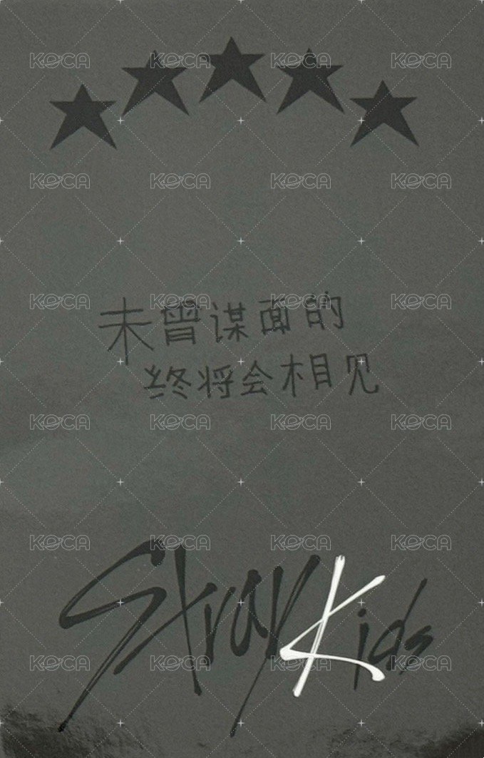 5-STAR yzy 1.0 簽售卡 中文卡背 背面