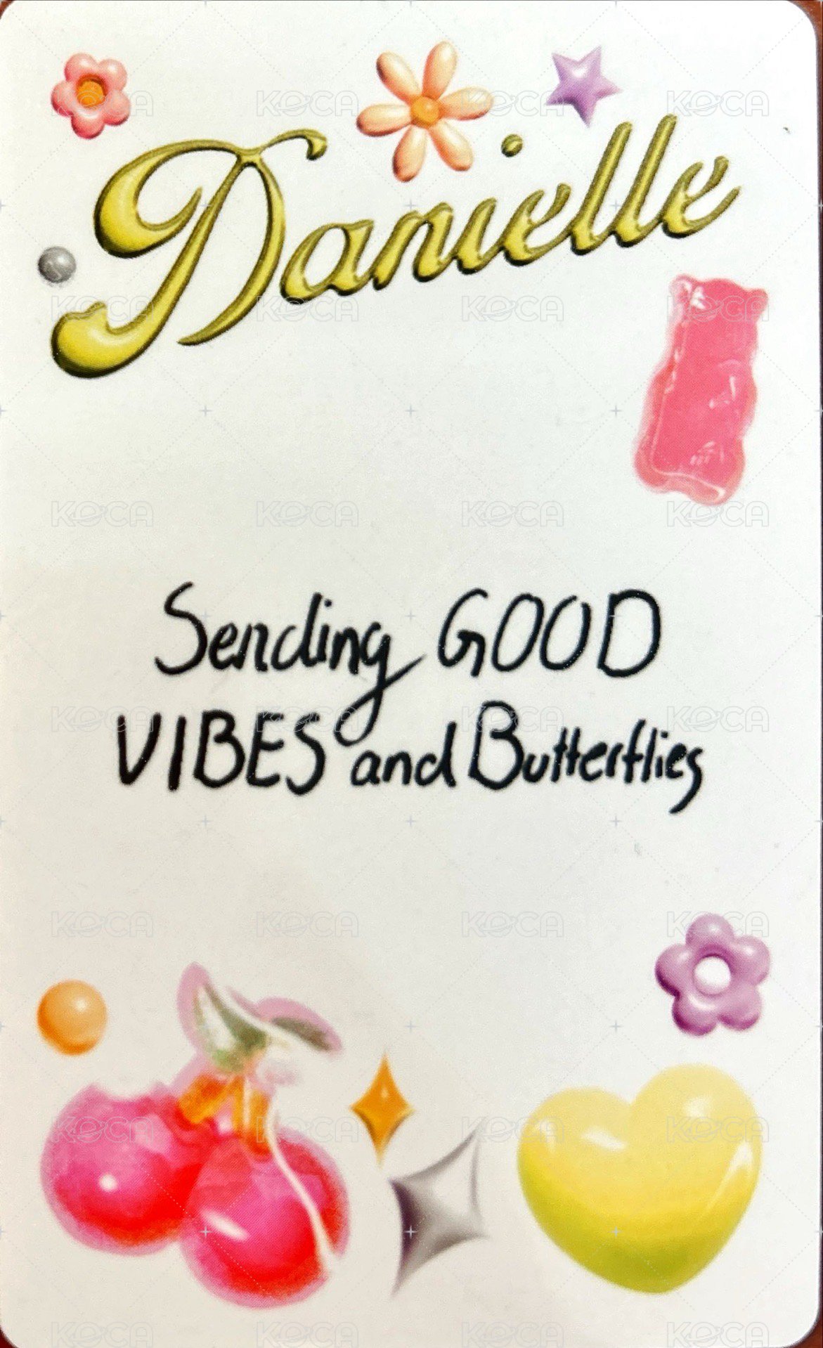 Get Up 專輯卡 WVS A ver. 背面